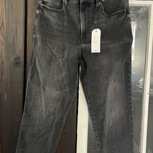 Express  Dark black  Straight Jeans